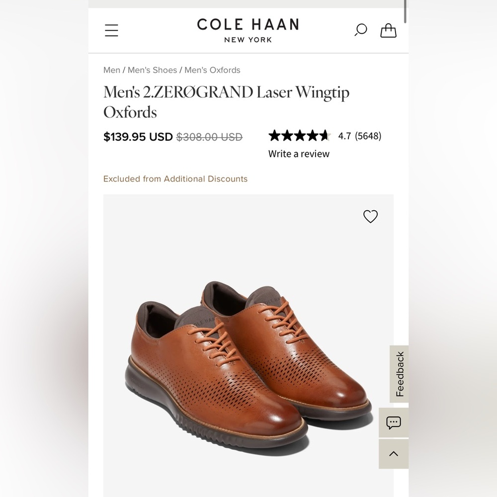 Cole Haan 2.ZeroGrand Causal Oxfords